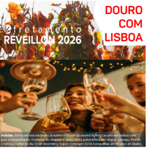 RÉVEILLON 2026 – Fretamento – Douro com Lisboa